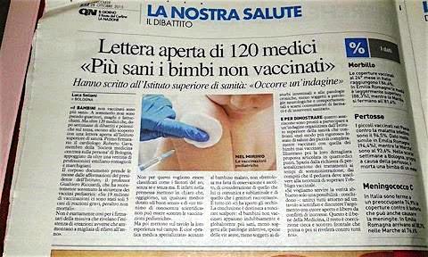 Scopri di più sull'articolo Medici concordi: ”Più sani i bimbi non vaccinati”