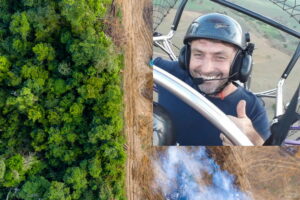 Scopri di più sull'articolo Il pilota che sparge semi dal suo parapendio per riforestare l’Amazzonia